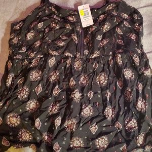 Torrid Flowy Tank Top with Zipper